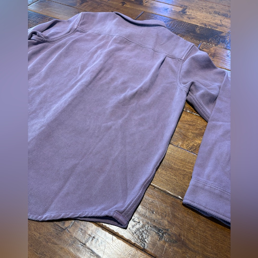 Outerknown Lavender Casual Button Down Blanket Sh… - image 9